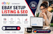 do german ebay setup, listing, SEO and marketing
