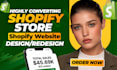 build shopify store design, redesign shopify dropshipping or shopify website