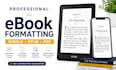 professionally format your book for  kindle and epub