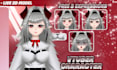 design and rig live2d vtuber model anime character design live2d vtuber rigging
