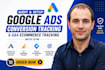 audit and setup google ads conversion tracking, ga4 ecommerce tracking with GTM
