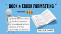 paperback book formatting KDP upload print book typeset journal workbook design