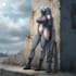 create detailed ai character and scene illustration
