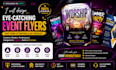 create event flyer, party flyer, club flyer, church promotional flyer design