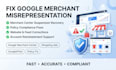 fix google merchant center suspension and misrepresentation