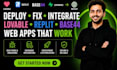 deploy lovable ai website fix replit app base44 web app lovable supabase replit