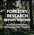 do forestry research report writing with data analysis