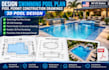 design swimming pool plan, pool permit construction drawings, 3d pool design