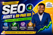 do a professional website audit and on page SEO optimization