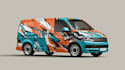 illustrate unique car wrap design, vehicle wrap design