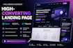 build a modern  landing page for your startup
