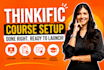 setup thinkific online courses lessons quizzes and certificates in thinkific lms