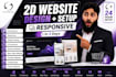 design a responsive 2d business website with ai