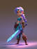 2d game character illustration