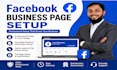 do professional facebook business page creation and setup