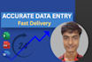 do accurate data entry