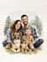 make a watercolor family portrait