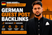 build  german guest posts backlinks on DR 30 plus de blogs