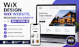 design wix website, redesign wix website or do wix store