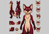 furry reference sheet fursona ref sheet anthro ref sheet sfw, nsfw furry