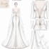 create a professional wedding dress