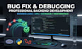 debug and fix your  PHP, laravel, react, ajax and django code