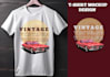 create custom vintage retro t shirt design