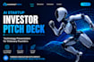 design ai startup investor pitch deck technology presentation vc deck