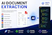 build ai document extraction for PDF and invoices