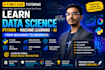 teach data science, python, machine learning and ai from scratch