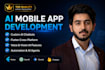 build custom ai mobile app, ai chatbot, and flutter ai app development