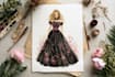 create digital illustrations and watercolour