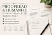 proofread and humanize your ai translated danish text
