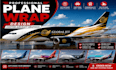 custom plane wrap design