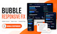 fix bubble io responsive design and mobile layout issues