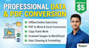 do professional data entry