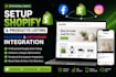 setup shopify store with facebook and instagram integration