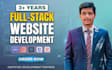 do website development as full stack web developer, PHP laravel HTML CSS react