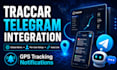 integrate telegram notifications with traccar gps