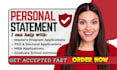 improve your personal statement, statement of purpose for graduate application