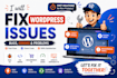 fix wordpress issues, bugs, CSS, elementor, woocommerce and PHP errors