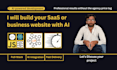 build your saas or business website with ai integration