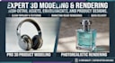 create 3d hard surface modeling, texturing, and rendering