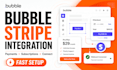 integrate stripe payments, subscriptions in bubble io app