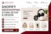 setup automated shopify dropshipping store shopify website shopify dropshipping