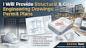 provide structural and civil engineering drawings permit plan