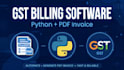 develop gst billing software in python with PDF invoice stock management