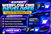 develop webflow cms, figma to webflow expert