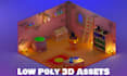 model lowpoly stylized 3d game asset
