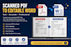 convert scanned PDF to editable word accurately